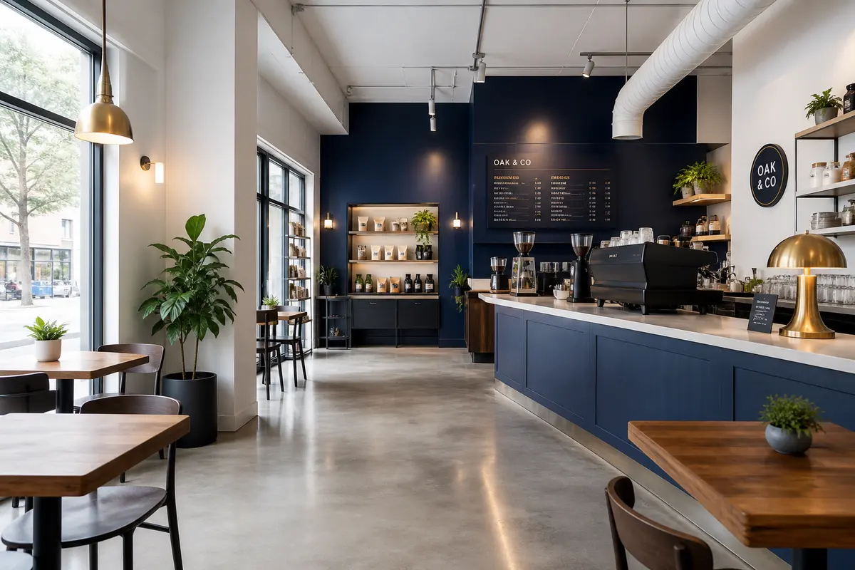 Интерьер кофейни Labirint Coffee